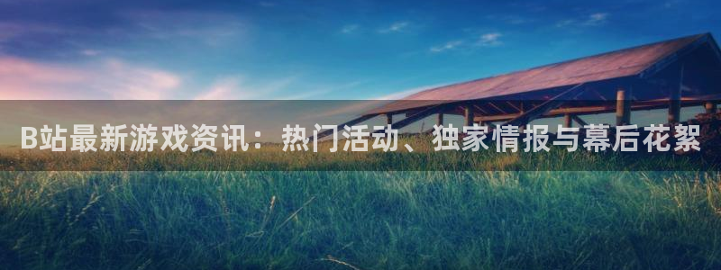 辉达娱乐登陆地址：B站最新游戏资讯：热门活动、独家情报与幕后